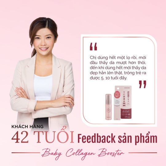 Tinh chất chống lão hoá BABY COLLAGEN BOOSTER Collagen Type III Nhật 30ml